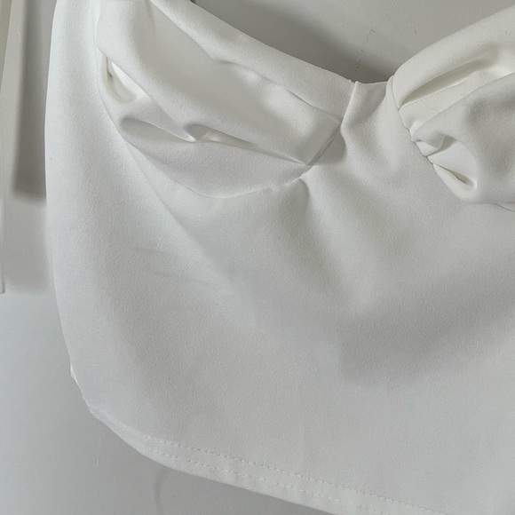 Coquette Girl Cupped Bralette Tank Tie Strap Cropped Tank Top Size 10 PLT NWT - Picture 8 of 13